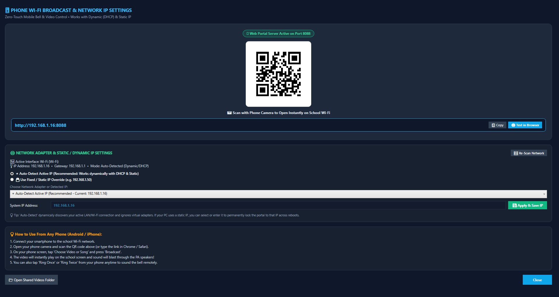 Live Status Monitor