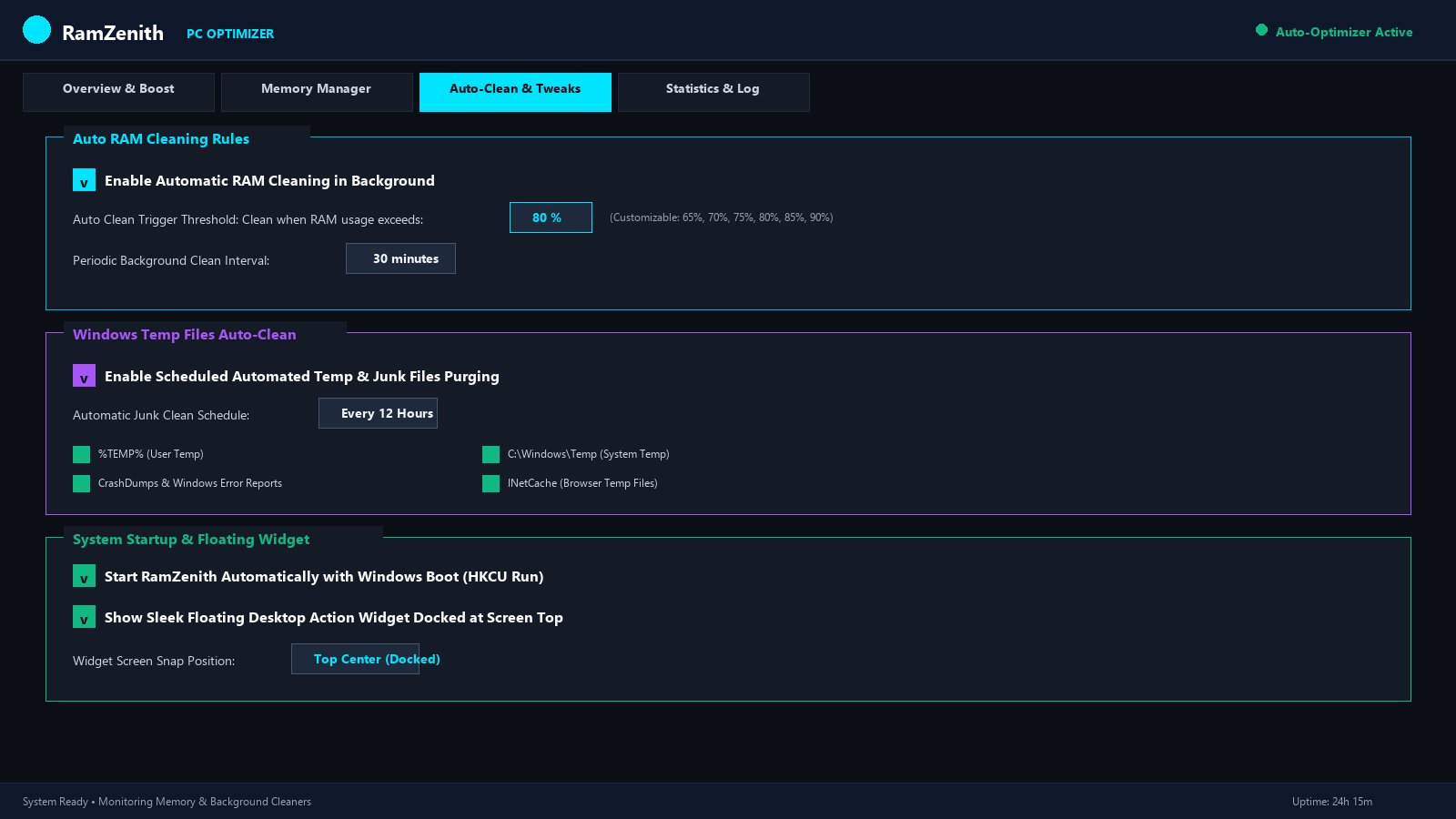Auto-Clean Rules & Tweaks