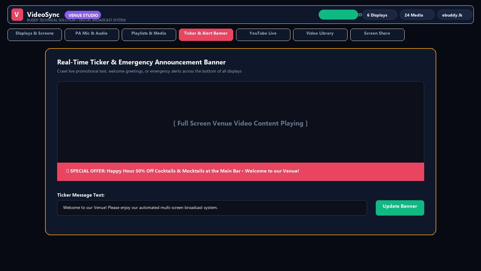 Live Crawl Ticker & Alerts